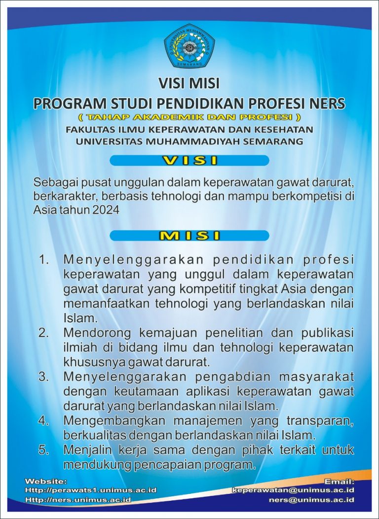 Visi dan Misi Program Pendidikan Profesi Ners