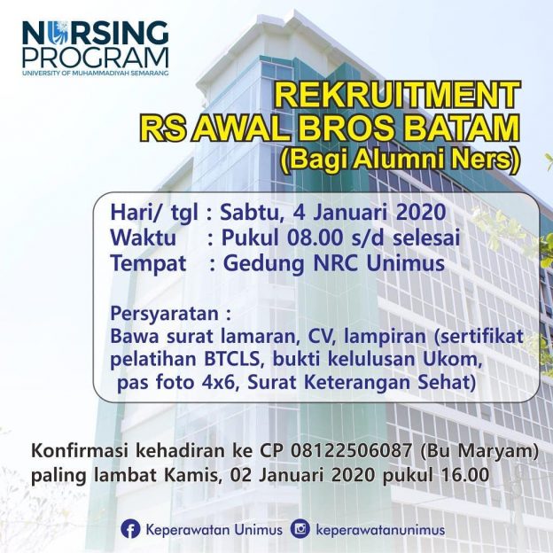 Recruitment RS Awal Bros Batam