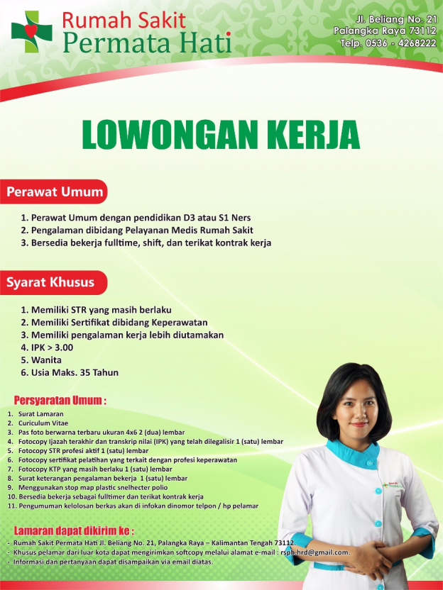 Loker RS Permata Hati Palangkaraya