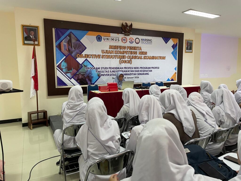 Semangat dan Strategi Mempersiapkan Ujian Kompetensi OSCE, 185 Mahasiswa Prodi Ners Ikuti Briefing di UNIMUS